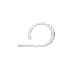 Libra Lures flex worm 95mm 001 white ser