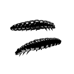 Libra Lures larwa 35mm black no taste 040