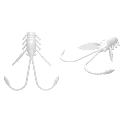 Libra Lures pro nymph 18mm 001 white kryl