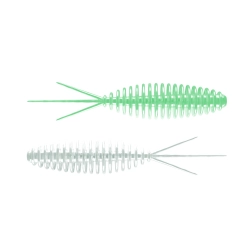 Libra Lures turbo worm 56mm 000 glow uv green kryl