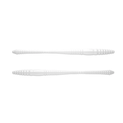 Libra Lures ding worm 80mm 001 white kryl