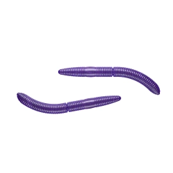 Libra Lures fatty d"worm 65mm 020 purple with kryl