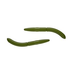 Libra Lures fatty d"worm 55mm 031 olive no taste