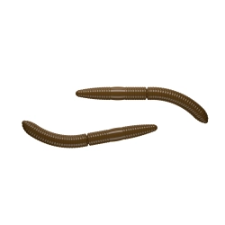 Libra Lures fatty d"worm 55mm 038 brown no taste
