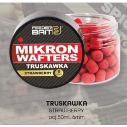 Feeder Bait Mikron Wafters Truskawka 6mm