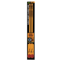 Fox Haki z Przyponem Curve D Rig nr2  30lb 2szt