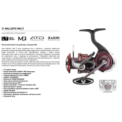 Daiwa Kołowrotek Ballistic MQ LT 3000D