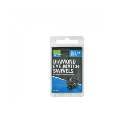Preston Krętlik Diamond Eye Match Swivels #10 20pc