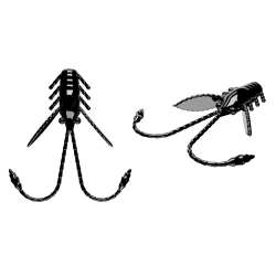 Libra Lures pro nymph 18mm 040 black kryl