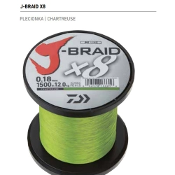 Daiwa Plecionka J-Braid  X8 Chartreuse  0,20 150m