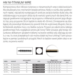 PRZYPON DRAGON  HM NI-TI WIRE/ATK 5KG TIT. 25CM
