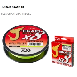 Daiwa Plec.J-Braid Grand X8E  0,06 135m Chartruse