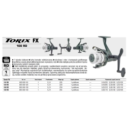 Konger Kołowrotek Torix FX 140 RD