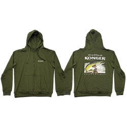 Konger Bluza z Kapturem Szczupak Granatowa XL