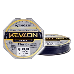 Konger Plecionka Kevlon Black  X 4   0.08mm 10m