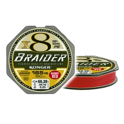 Konger Plecionka X8 Braider Bloody Red 0,18/150m