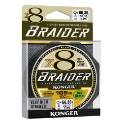 Konger Plecionka Braider X8 Lime Green 150m 0,16mm