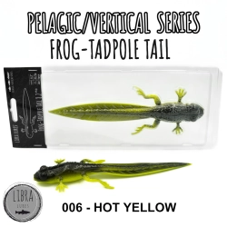 Libra Lures Frog Tadpole Tail 8,2" 006 Hot Yellow