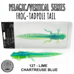 Libra Lures Frog Tadpole Tail 8,2" 127 Lime Chartr