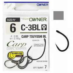 Owner haczyki  Carp C3 BL    6  (5x7szt)