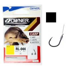 Owner Haczyki z Przyponem RL 044 4 Czarny(5x10szt)