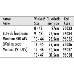 Traper Buty do Brodzenia Montana Pro ATS 43
