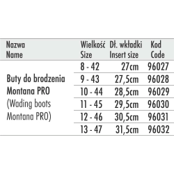 Traper Buty do Brodzenia Montana Pro 44