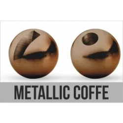 Traper Tungsten bead slotted 2,5mm metallic coffe