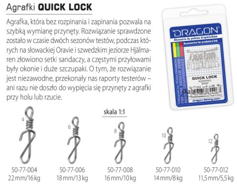 Dragon Agrafka Quick Lock 12