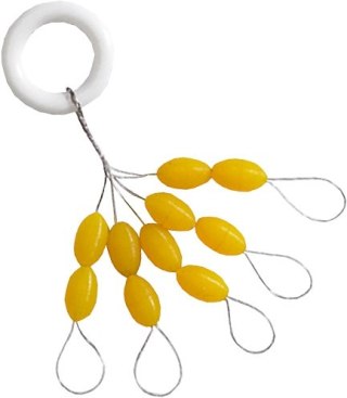 Jaxon Stopery Silikonowe XL Żółte 10x1szt