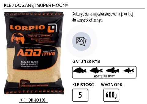 Lorpio Klej do Zanęt Super Mocny 600g