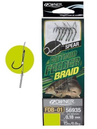 Owner Haczyki Method Feeder Fdb01 12/ 0,12 5x6szt