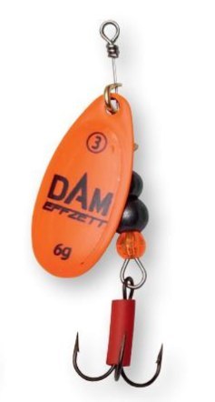 Dam Effzett Obrotówka Fluo #4 10g Orange