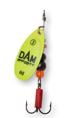 Dam Effzett Obrotówka Fluo #4 10g Yellow