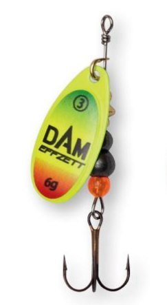 Dam Effzett Obrotówka Fluo Spinner#2 4g Trio