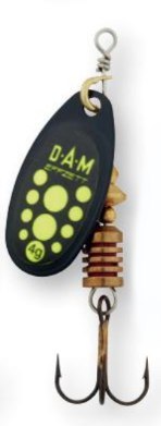 Dam Effzett Obrotówka Standard#4 6g Black Yellow