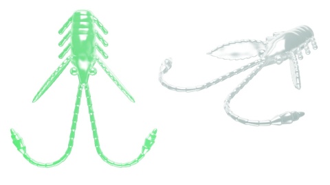 Libra Lures Pro Nymph 18mm 000 Glow UV Green Kryl