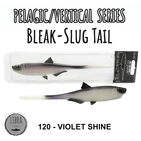 Libra Lures Bleak Slug Tail 8,2" 120 Violet Shine