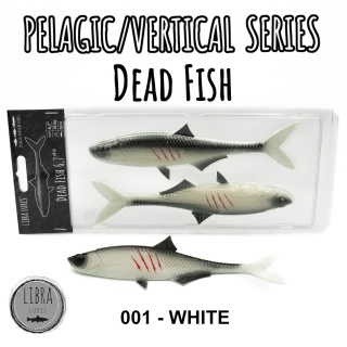 Libra Lures Dead Fish 6,7" 001 White No Taste