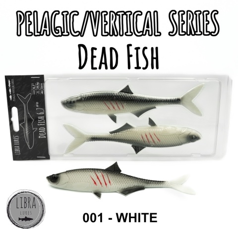 Libra Lures Dead Fish 6,7" 001 White No Taste