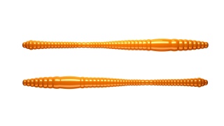 Libra Lures Dying Worm 70mm 011 Hot Orange Ser