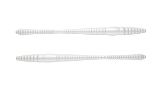 Libra Lures Dying Worm 80mm 004 Silver Peaarl