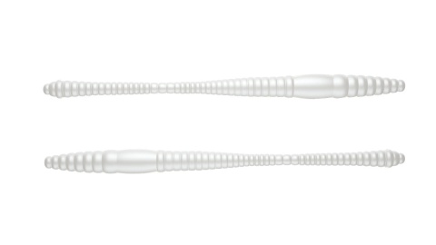Libra Lures Dying Worm 80mm 004 Silver Peaarl