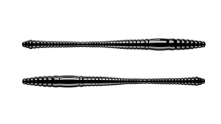 Libra Lures Dying Worm 80mm 040 Black Ser