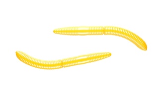 Libra Lures Fatty D'Worm 65mm 007 Yellow Kryl