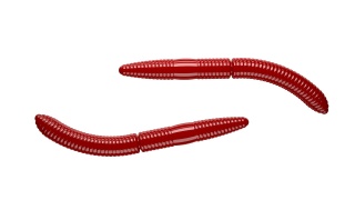 Libra Lures Fatty D'Worm 65mm 021 Red Kryl
