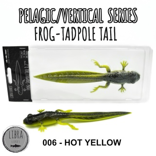 Libra Lures Frog Tadpole Tail 8,2" 006 Hot Yellow