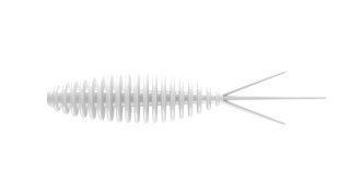 Libra Lures Turbo Worm 56mm 001 White Kryl