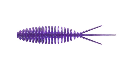Libra Lures Turbo Worm 56mm 020 Purple With G.ser