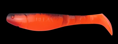 Relax Kopyto 4" Czarny-Pomarańczowy 10szt